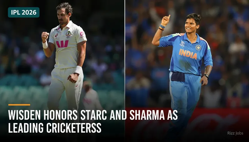 Wisden Honors Starc and Sharma as Leading Cricketers — Rizz Jobs