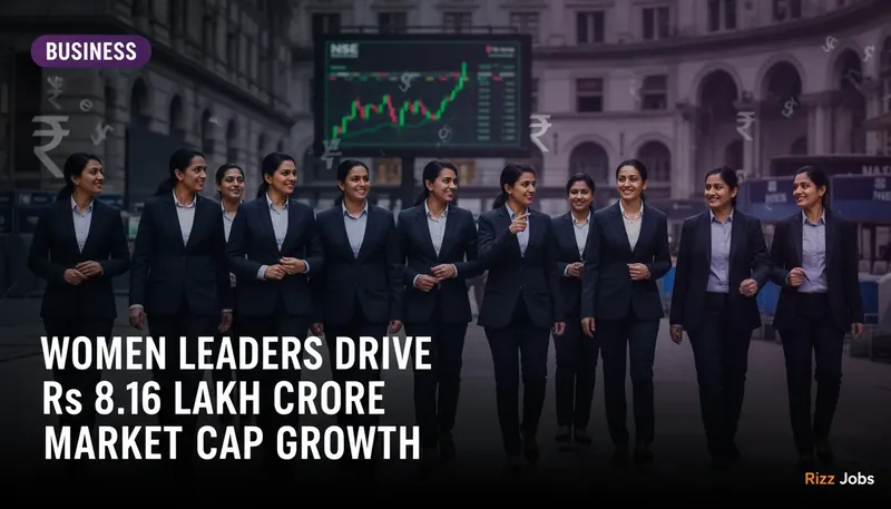 Women Leaders Drive Rs 8.16 Lakh Crore Market Cap Growth — Rizz Jobs