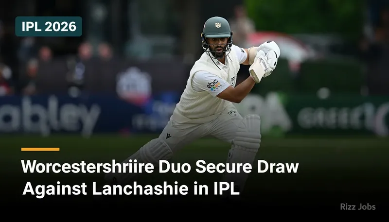 Worcestershire Duo Secure Draw Against Lancashire in IPL — Rizz Jobs