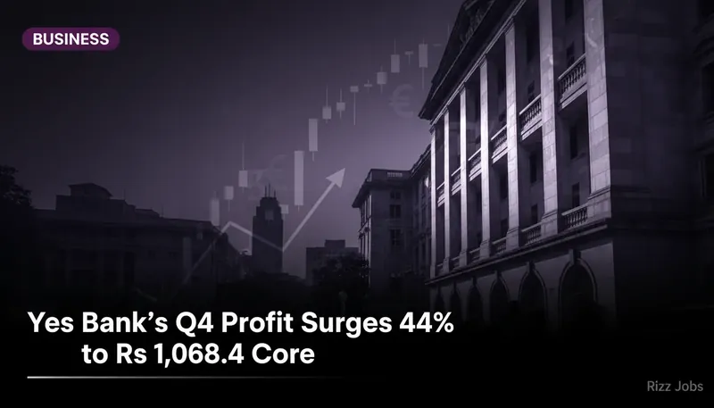 Yes Bank's Q4 Profit Surges 44% to Rs 1,068.4 Crore — Rizz Jobs