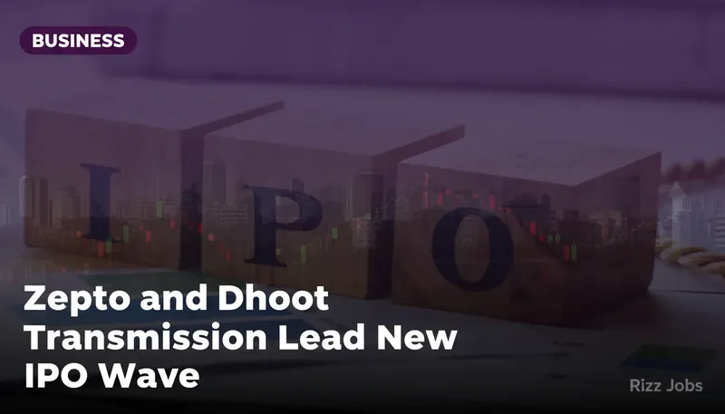 Zepto and Dhoot Transmission Lead New IPO Wave — Rizz Jobs